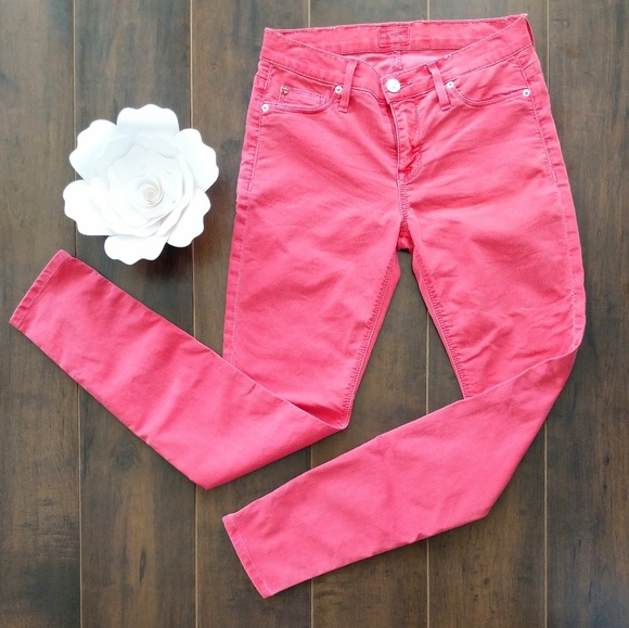 ❗SOLD❗Hudson Watermelon Skinny Jeans 🍉 - Picture 1 of 6
